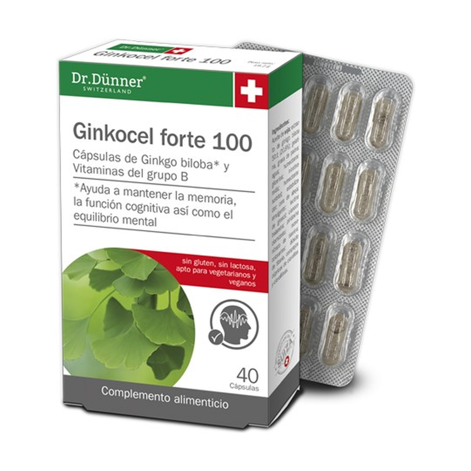 GINKOCEL FORTE 100, 40 CAPS, DR. DÜNNER