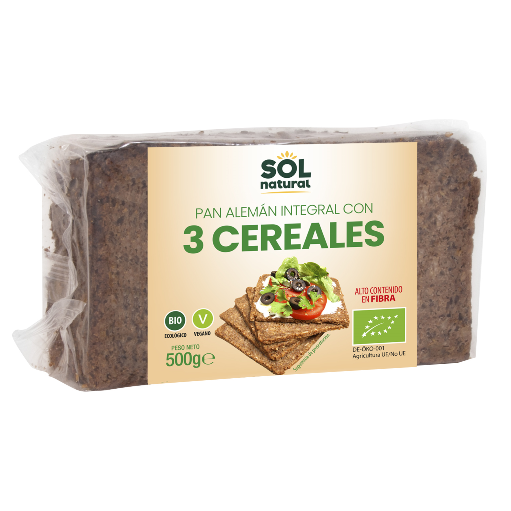 PAN ALEMAN 3 CEREALES 500GR SOL