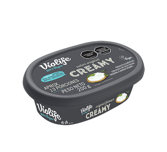 QUESO DE COCO CREAMY ORIGINAL, 200 G, VIOLIFE