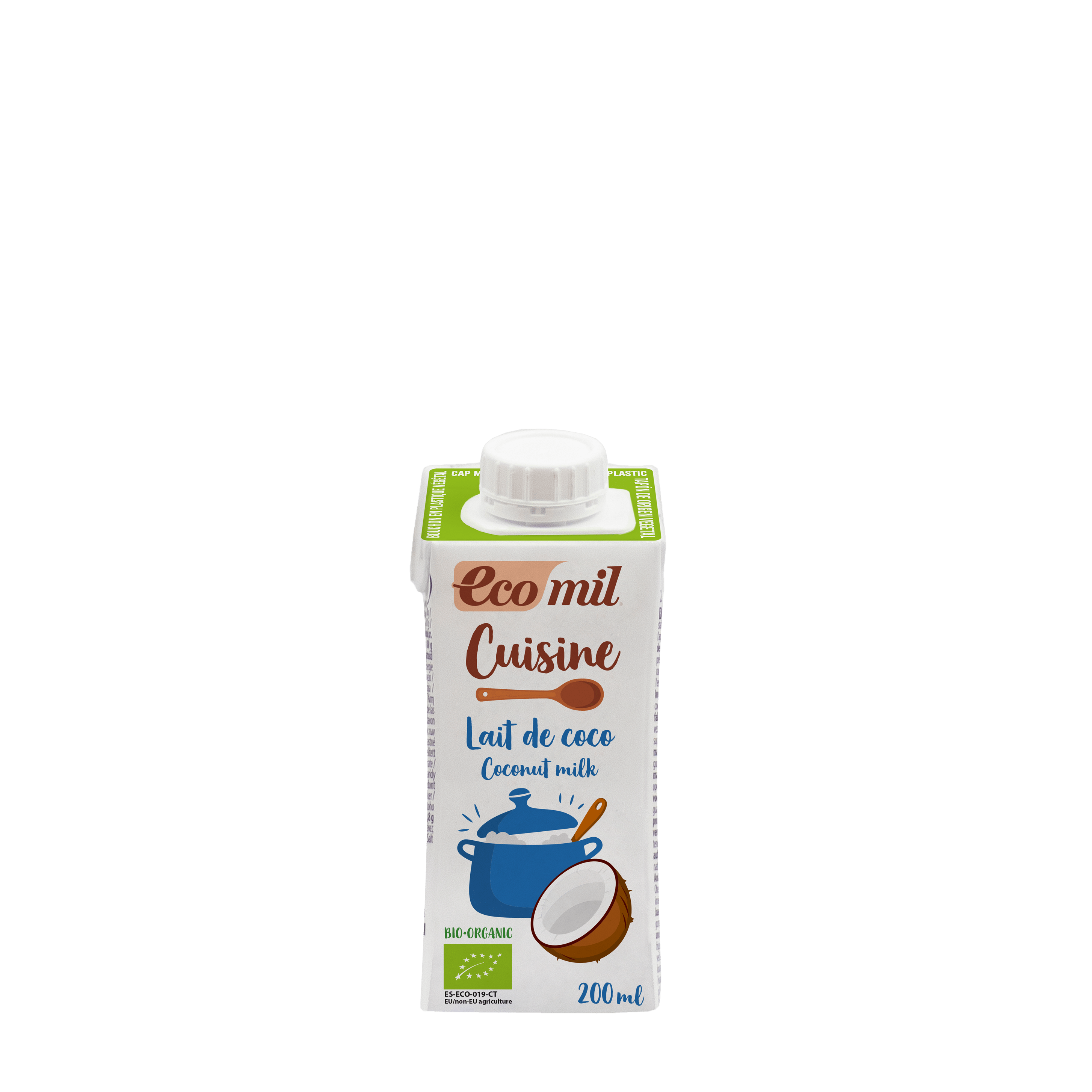 LECHE DE COCO CUISINE 200ml. ECOMIL