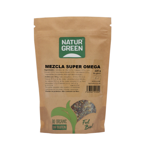 MEZCLA SUPER OMEGA 225GR. NATUR GREEN
