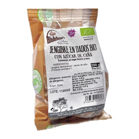 JENGIBRE DADOS 200GR. BIOARTESA