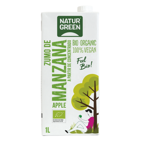 ZUMO MANZANA 1LT NATURGREEN
